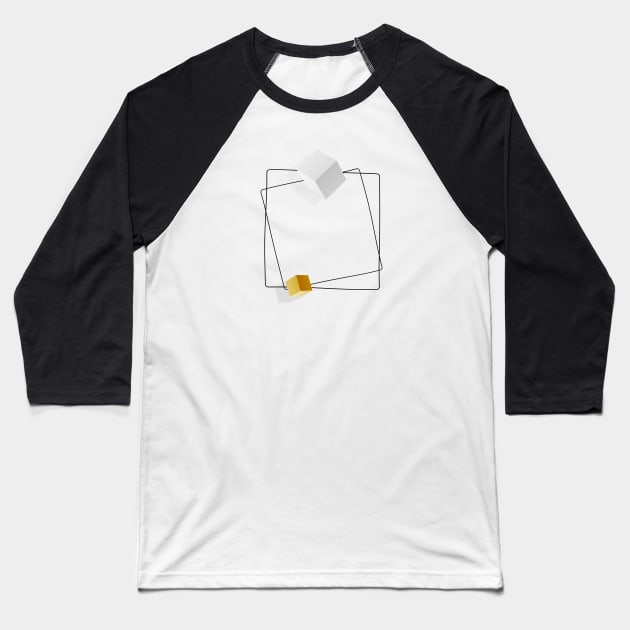 Cube Baseball T-Shirt by Looki